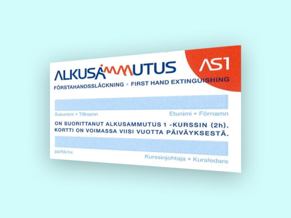 Alkusammutuskoulutus AS1 (2 h)