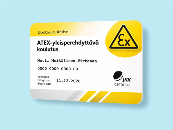 ATEX – räjähdysvaarallisten tilojen koulutus