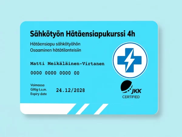 Sähkötyön hätäensiapukurssi 4h
